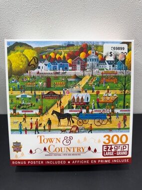 MasterPieces 300 Piece EZ Grip Jigsaw Puzzle Havest Festival SALE🔴3/$25🔴